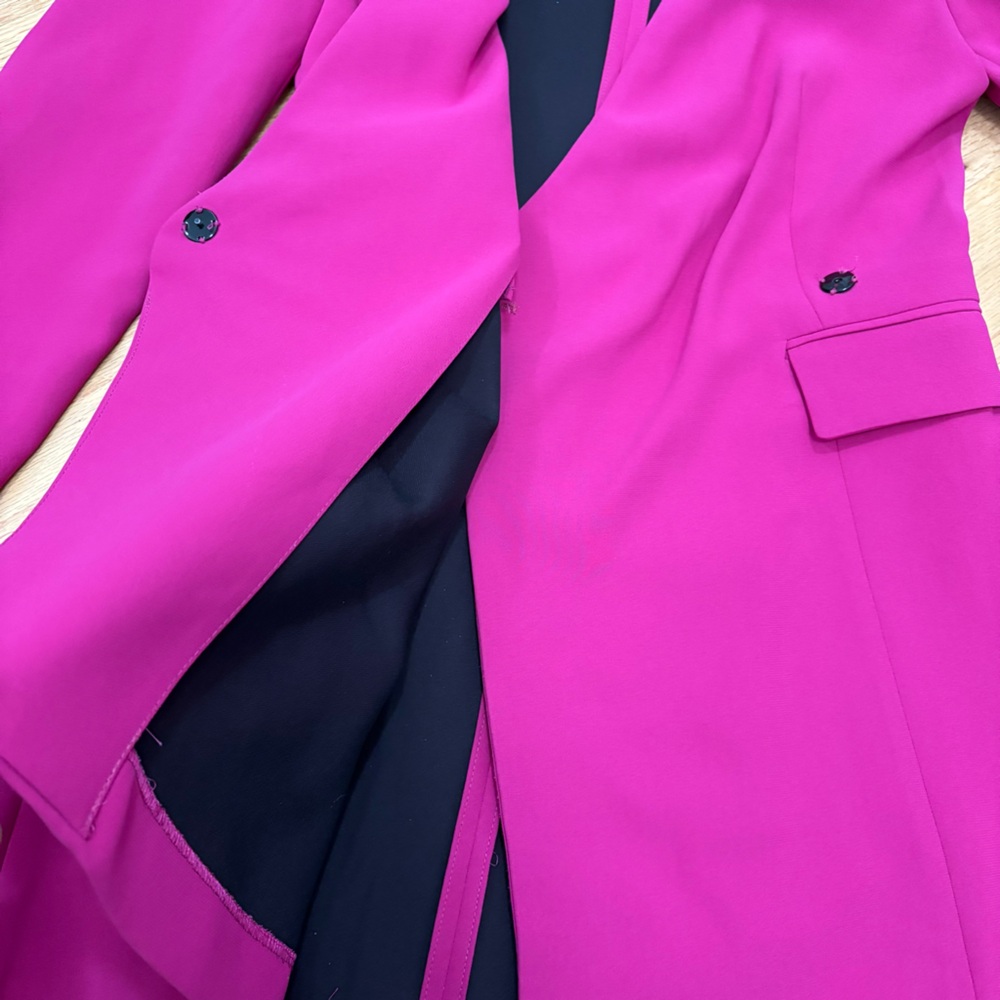 Zara Pink Draped Blazer Dress - Picture 10 of 14